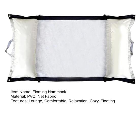 2-in-1 Floating Hammock And Beach Tote 4 In 1 Multi-Purpose Pool Floats Inflatable Foldable Water Hammock Swimming Lounger Summer Floaties Rafts
