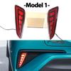 Car LED DRL Reflector Lamp Rear Fog Rear Bumper Brake Light For Toyota C-HR CHR 2016-