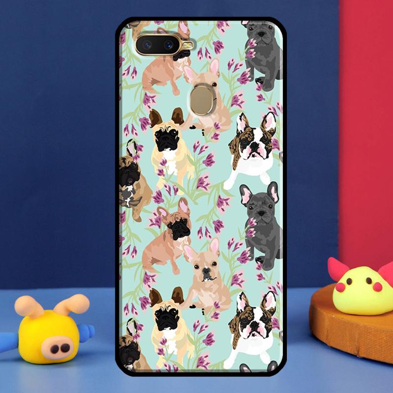 Cute French Bulldog For Oppo A54 A57 S A78 A58 A98 A5 A9 A91 A15 A16 A17 A52 A72 A76 A96 A74 A94 A77 Phone Case