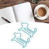 100pcs Dog Shaped Paper Clips Slip Resistance Exquisite Cute Paper Clips for School  