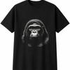 Charcoal Gorilla Wildlife Mens Womens T-Shirt Animal Unisex Novelty Gift Tee