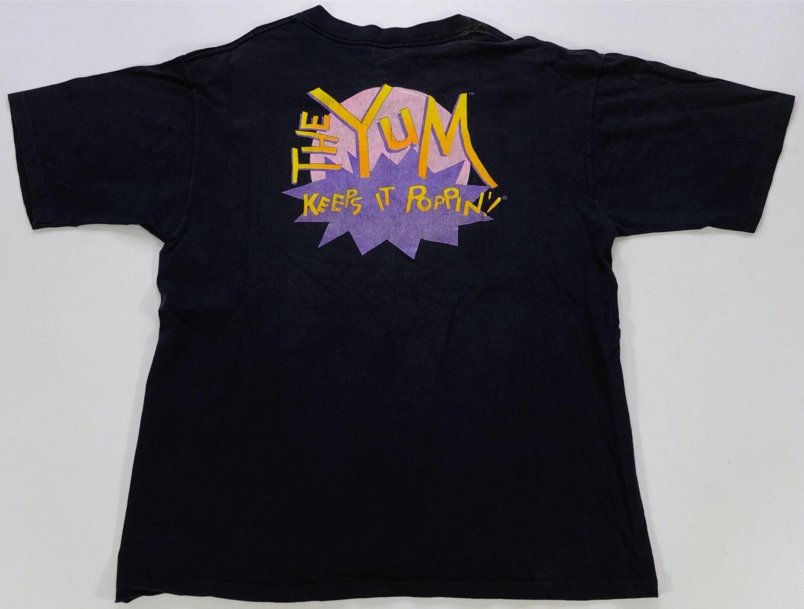 Rare Vintage ALL SPORT Bubble Yum The Yum Keeps It Poppin T Shirt 90s Gum SZ L 4XL