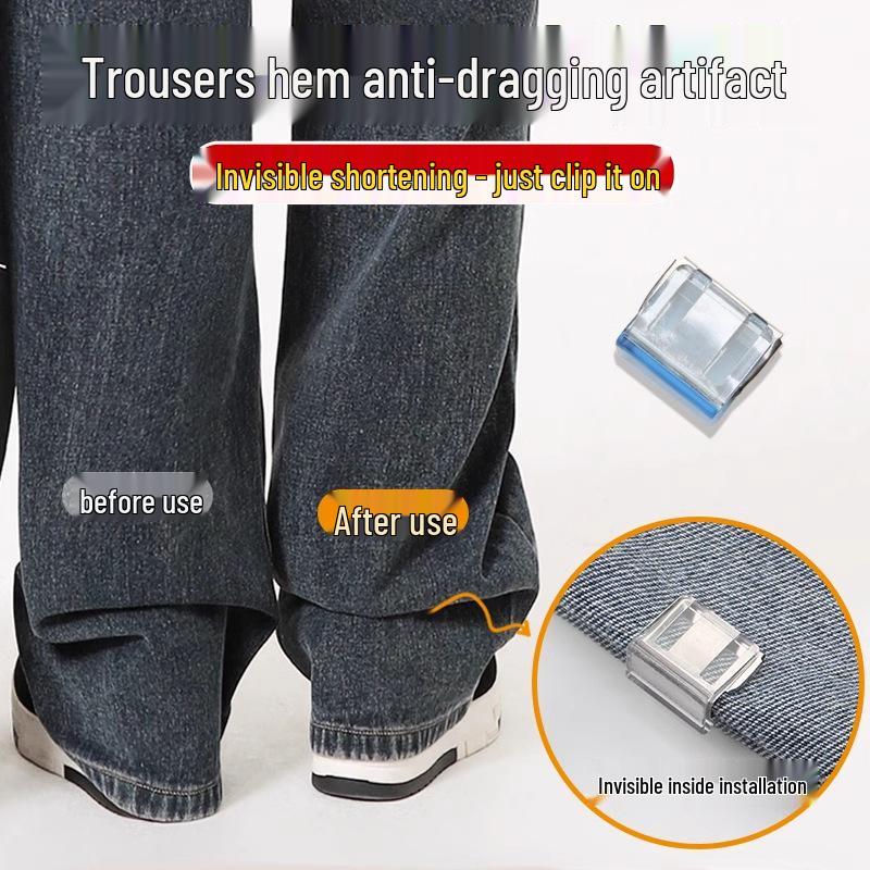 Fibbia per orlo invisibile senza cuciture per regolare i polsini dei pantaloni