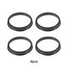 VEKMEK 71.6-60.1/64.1/66.6/67.1mm Black Plastic Wheel Hub Centric Rings Wheel Hub Central Ring Car Hub Ring Wheel Accessories