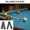 Canvas Black Shoulder Strap Billiard Cue Bag Portable Cue Carriers Foldable Snooker Cue Case Billiards Accessories