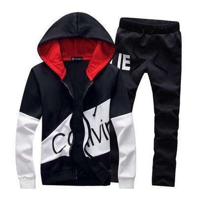 Gebacades Unisex Mikina s dlouhým rukávem a kapucí Slim Velikost 3XL Pánská souprava, Střih, Podzim/Zima Domácí oblečení, Černá,