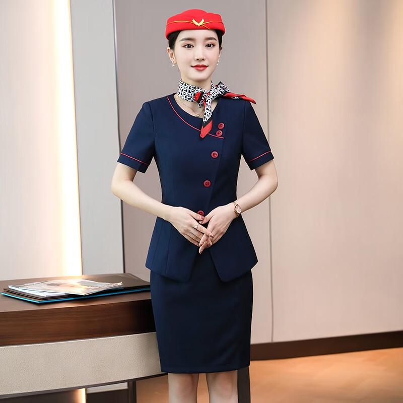Women's Short-Sleeved Suit Skirt Set