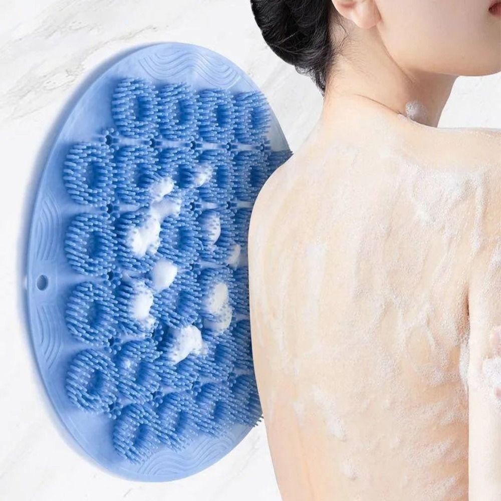 Silicone Scrubber Pad Lazy Exfoliating Massage Foot Mat with Suction Cups Quick Drying Back Massage Mat