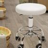 Ergonomic Swivel Bar Stool with Smooth-Rolling Casters & Height Adjustment (44-57cm),Supports 150kg, Perfect for Home Salon