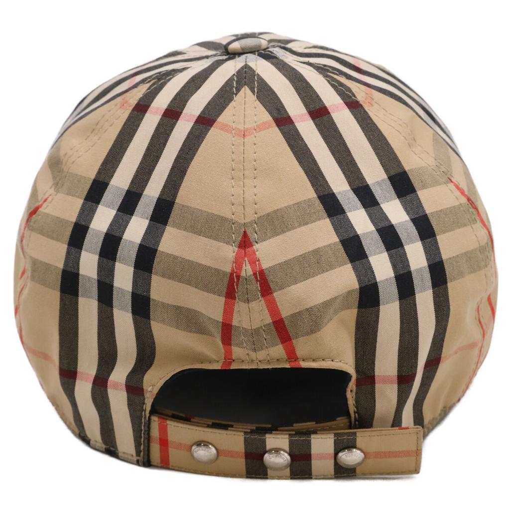 BURBERRY 8068032 Nova Check TB Logo Baseball Cap hat L beigeUsed