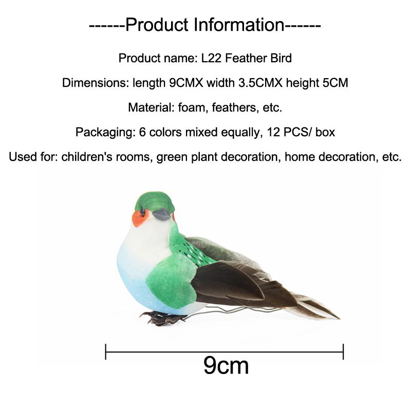 1 Piece Of Realistic Feathered Bird, Colorful Foam Bird, For Garden And Landscape Decoration, Craftwork.