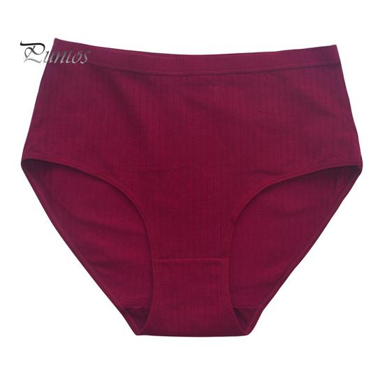 

Женские трусы с высокой талией, утягивающие живот, трикотажные трусики больших размеров, однотонные, высокоэластичные хлопковые трусы, полностью закрывающие ягодицы, нижнее белье M вино красного