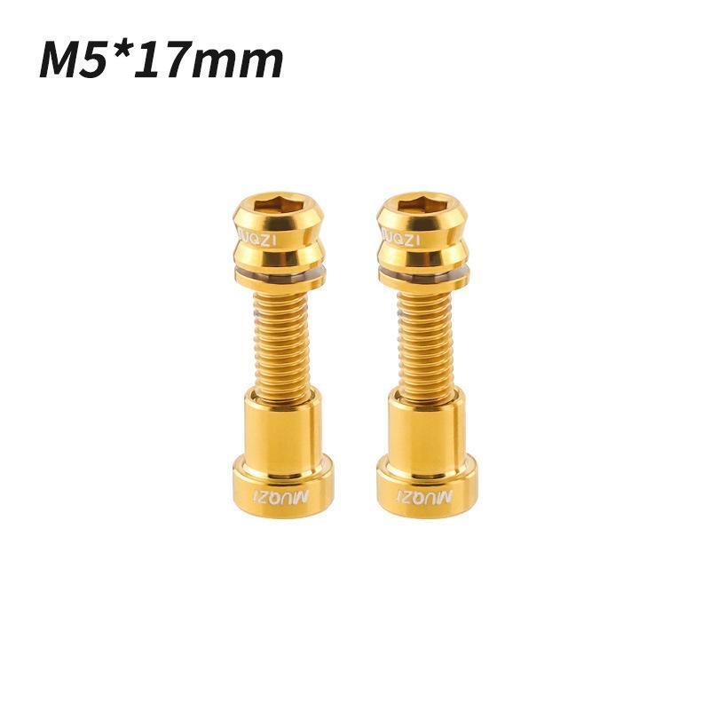 1/2Pcs Titanium Bolt M5X17Mm M5X19Mm Bicycle Nut Titanium Alloy Stem Bolts Road Folding Bike Screw Accessories