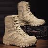 Men's Waterproof Desert & Hiking Boots - Lightweight, Breathable, Sandproof Tactical Combat Footwear for Outdoor Activities
