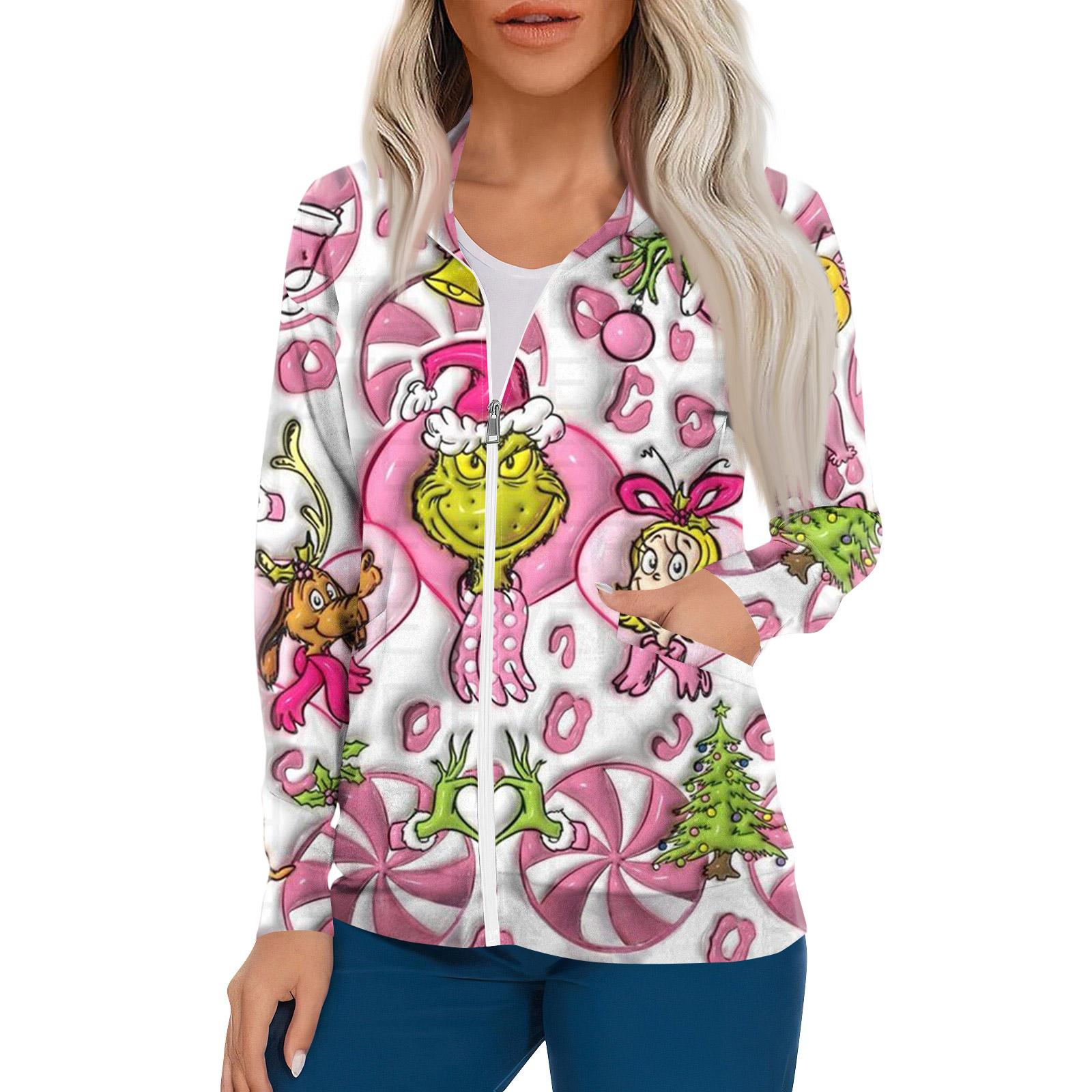 

Женский однобортный защитный комбинезон с длинным рукавом и карманом, рабочий воротник-стойка, кардиган, куртка, топ XXXXXL розовый