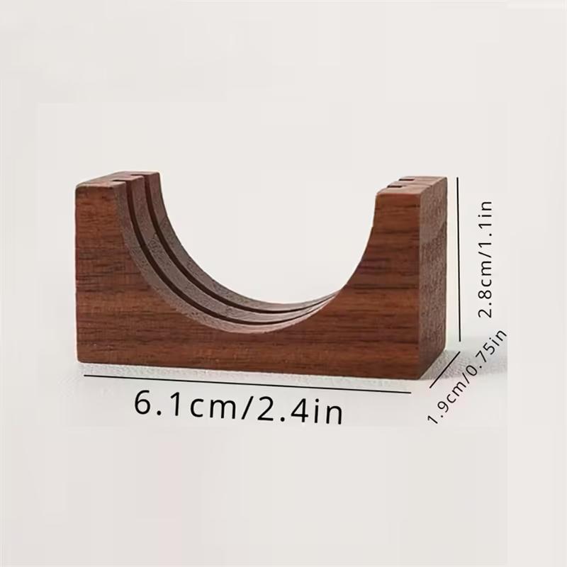Walnut Espresso Coffee Filter Holder for 51mm/53mm/58mm Coffee Filters Universal Filter Storage Rack Coffee Puck Screen Stand