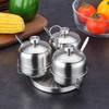 Abay Rotating 4-Compartment Spice Jar Set