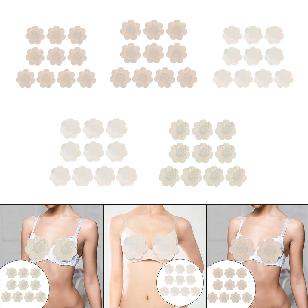 10 Pieces Nipple Cover for Women, Breast Pad, Soft Pasties, Seamless Tape,
