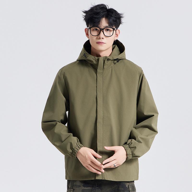 Waterproof Mountaineering Jacket Casual Sports Couple Men and Women with The Same Style Solid Color Windproof