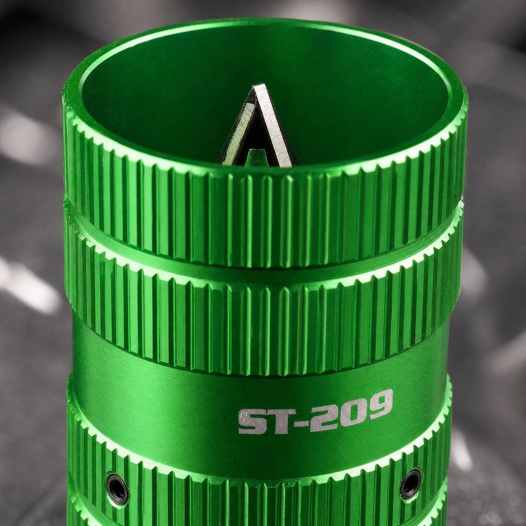 Pipe Deburring and Chamfering Tool twofoldSided Tubing with Knurled Grip Compact