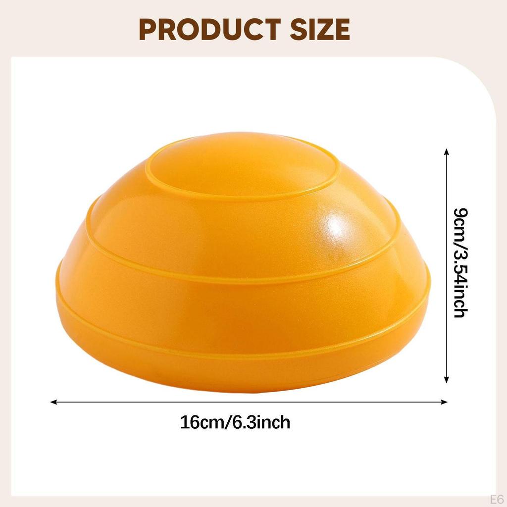 Half Balance Ball AntiSlip Portable, 6.3inch Dia, Versatile with Pump Strength Training Equipment