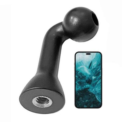 1/4 Zoll auf 17 mm Kugelkopf-Adapter für Stativ Selfie-Griff Ständer Handy Tablet Klipphalter Magnetischer Schwenkbolzen-Verbinder
