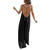 Women's Backless Strapless Dresses, Backless Loungewear Dress, Sleeveless, House Dress, Long Dress With Back Bow