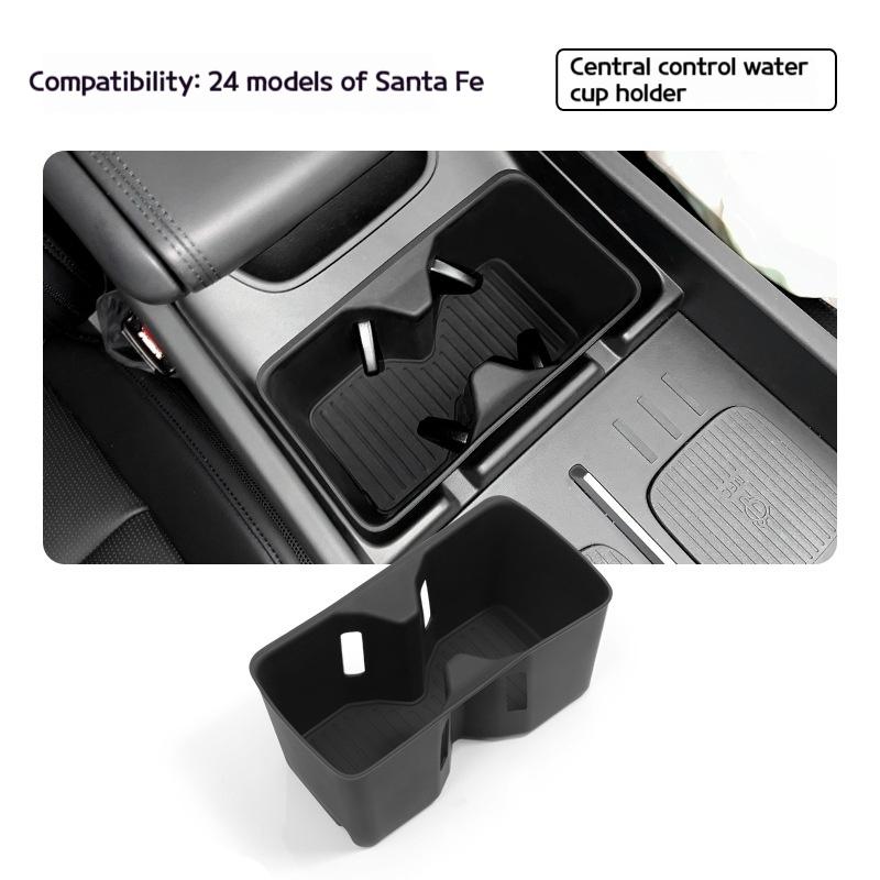 

For Shengda 2025-2025 central control anti-skid shock absorption silicone water cover beverage holder storage water cup holder чёрный