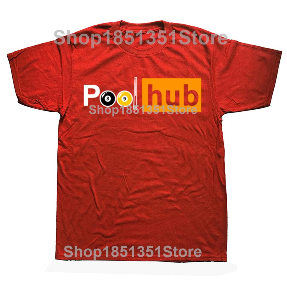 Funny Billiards Game Pool Hub Graphic Tshirts Men Womens Fashion Casual Tshirt 100 Cotton Loose Oversized Balls Stick T Shirt S