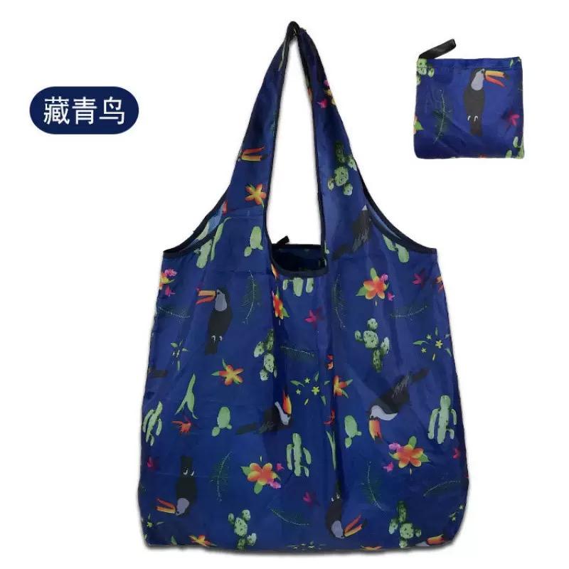Reusable Shopping Bags Foldable Grocery Totes withZipper Carry Pouch