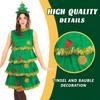 Christmas Tree Cosplay Dress For Women With Polyester Nylon Blend For Holiday Party Costumes