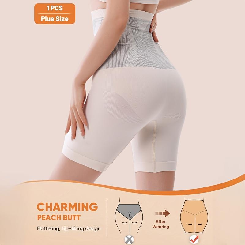1XL-4XL Women's High-Waisted Seamless Shapewear Shorts - Tummy Control & Butt Lifting, Postpartum Recovery & Gym Workout Shorts
