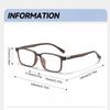 New Ultra Light TR90 Square Anti Blue Light Glasses High-end Simplicity Comfortable Business Men and Women Plain Eyeglasses