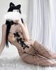 Full Body Fishnet Perforated Seamless Sexy Four [HiSexy] Stockings, Bodysuit, Pantyhose, Fishnet, Leotard, Camisole, Lingerie, Perforated, Ribbons,