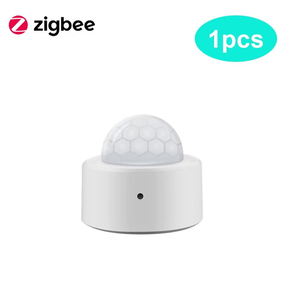 Датчик движения человека Tuya ZigBee Smart PIR Инфракрасный детектор Беспроводная домашняя охранная сигнализация Приложение Smart Life Работает с Alexa Google Zigbee
