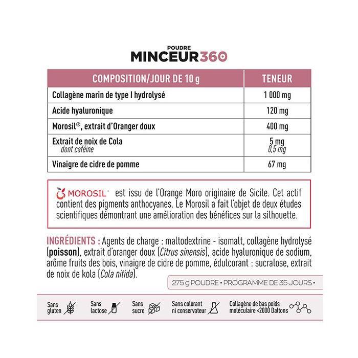 Eafit Minceur 360 Poudre - Morosil + Collagène Marin + Acide Hyaluronique - 275g