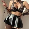 European-American Fishnet Temptation Lingerie Set
