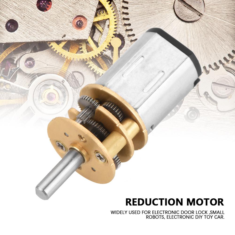 DC6V / 12V GA13N20 Gear Box Motor Electric Gear Motor for Car Model/Robot/DIY (12V 60RPM)