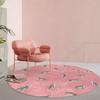 Light Luxury Bedroom Decor Round Carpet Thickend Plush Bedside Floor Mat Fluffy Soft Rug Leopard Pattern Carpets for Living Room