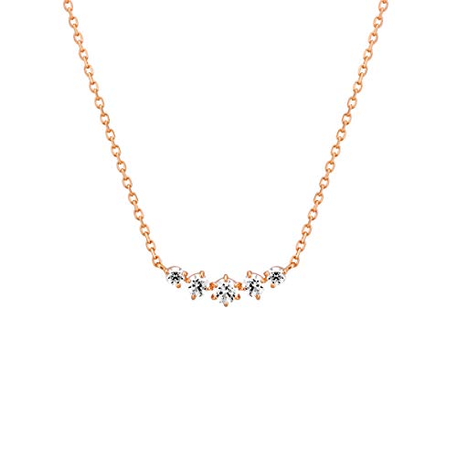

Canal 4℃ Pink Gold and Silver Necklace 151744121024