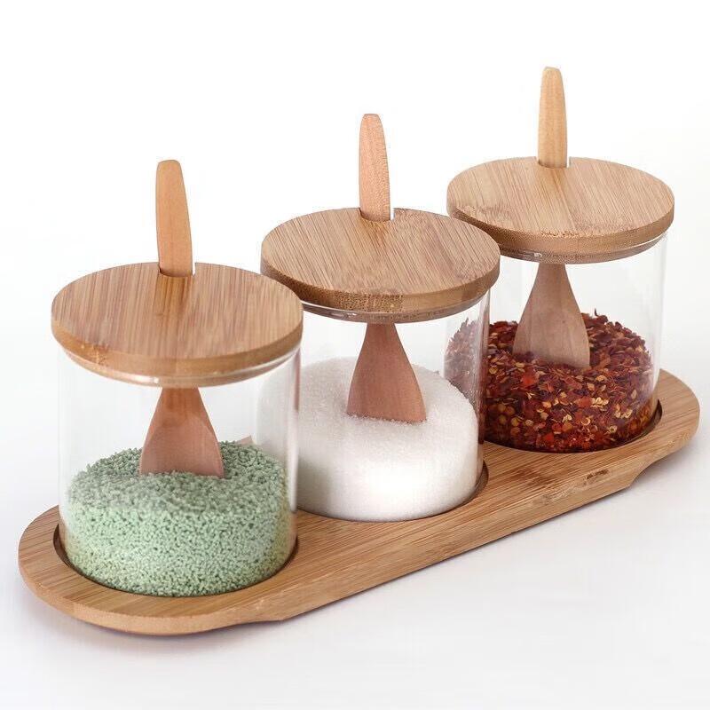 ZISIZ European Style High Borosilicate Glass Seasoning Jar