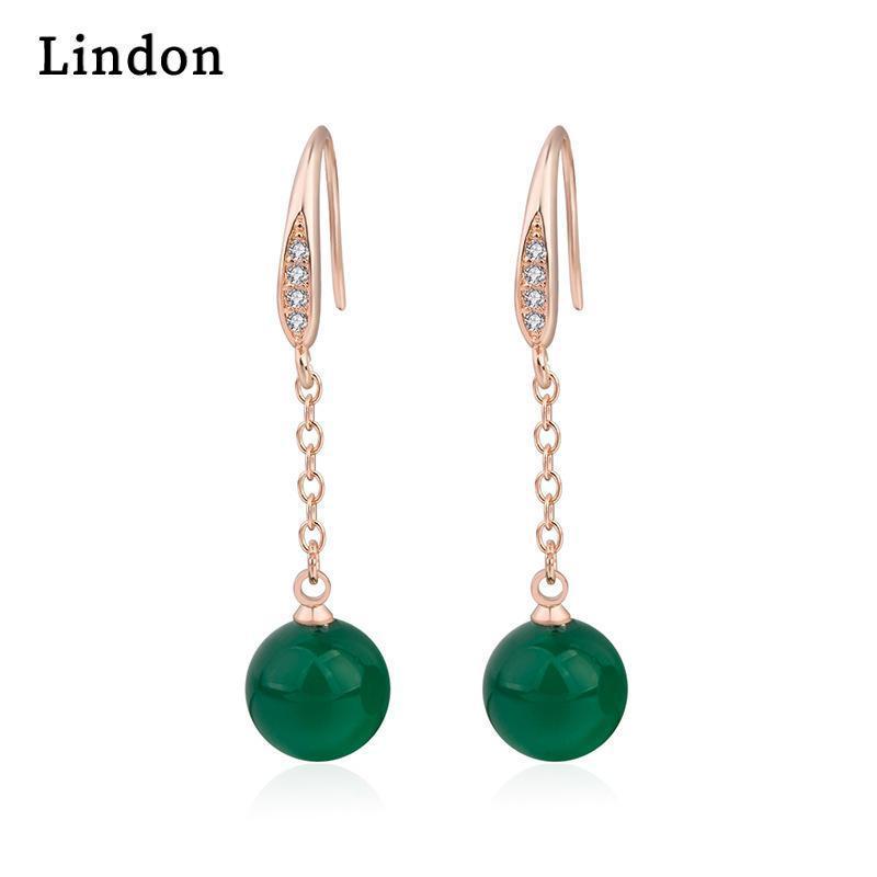 

Серьги Lindon Серьги-подвески для женщин Подарки на свадьбу зелёный
