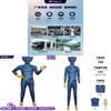 Tenue Cosplay Huggy Wuggy de Poppy Playtime en Matière Polyester pour Jeu Vidéo Anime Jeu de Rôle