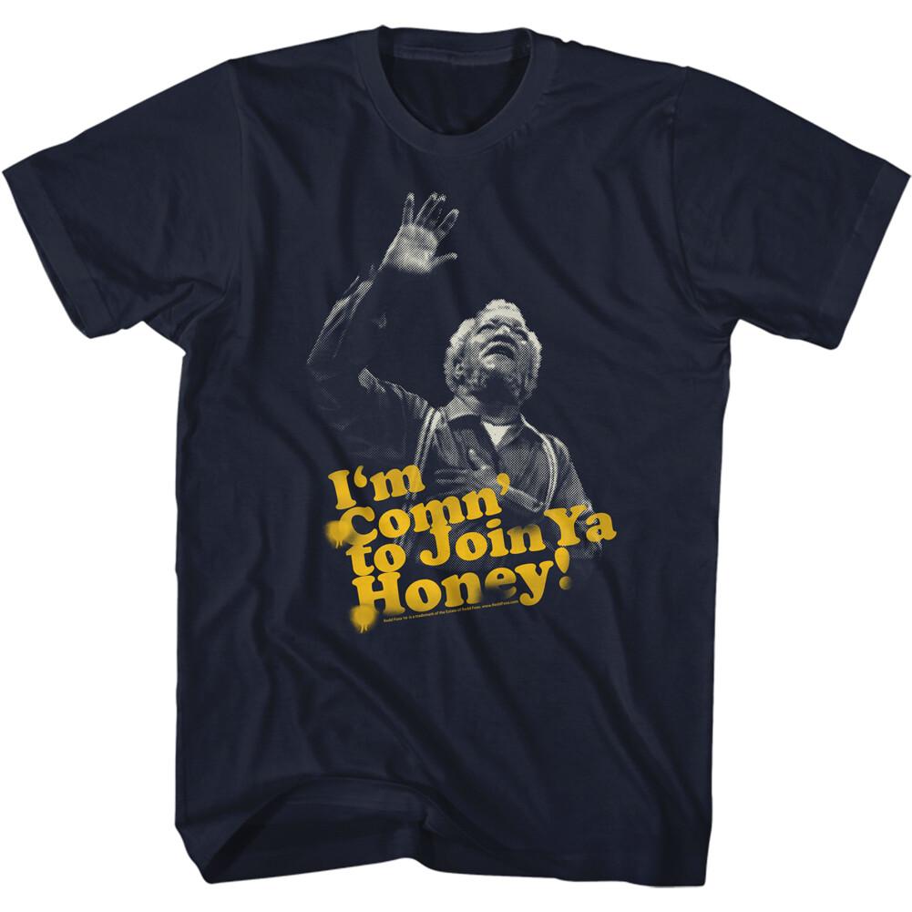 Sanford Son Funny TV Show I m Comin To Join Ya Honey Men T Shirt REDD FOXX XXXL