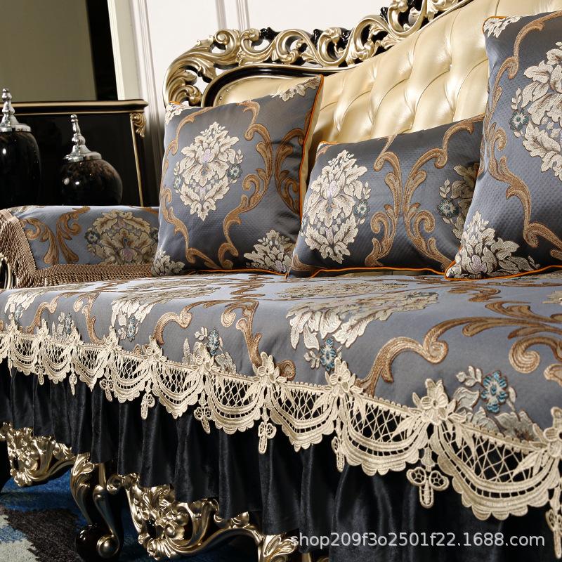 

Подушка для дивана в европейском стиле, нескользящая подушка, универсальный подлокотник для четырех сезонов, чехол для полотенца, подушка «все включено» 70x70cm