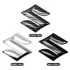 ABS S Logo Auto Styling Abdeckung Frontgrill Emblem Heckklappen Emblem Aufkleber für Suzuki Grand Swift Jimny Vitara Baleno SX4 Zubehör