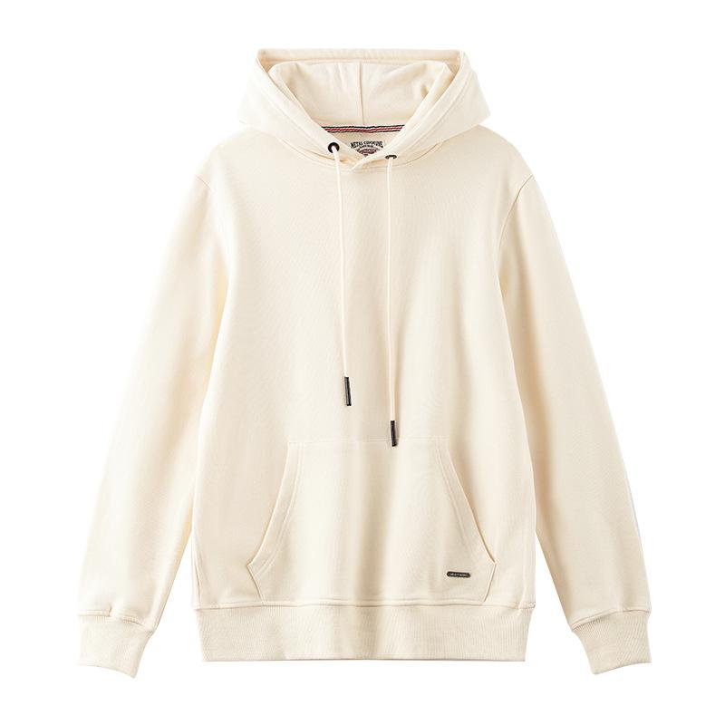 360G G Heavy Hooded Japanese Simple Style Korean Version Navy Blue Men's Sweatshirt