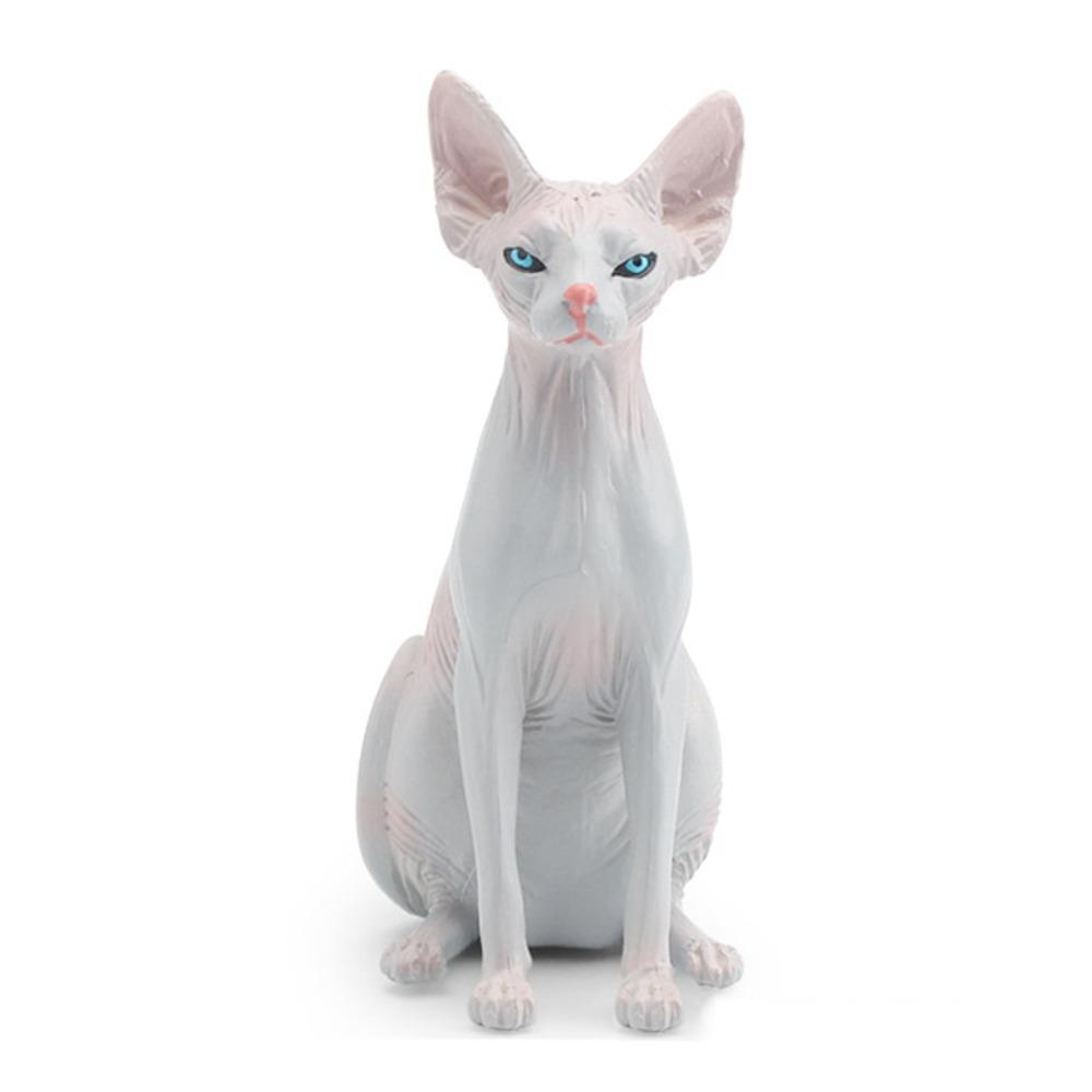 Lifelike Realistic Pet Figurines PVC Cat Action Figures Cute Simulation Pet Car Decoration