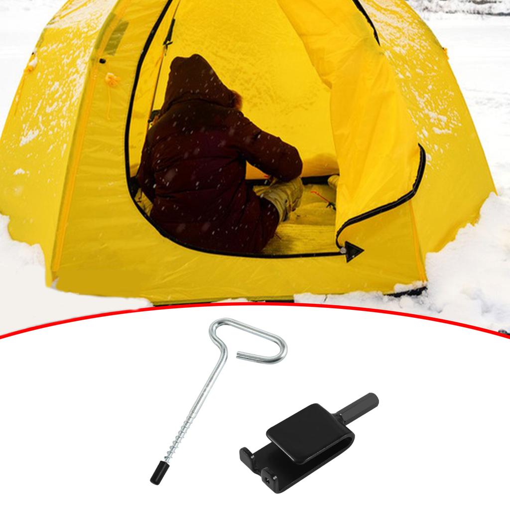 Ice Anchor Drill Adapter for Ice Stakes Ice Fishing Shelter Accessories Power Drive Drill Practical Ice Fishing Anchor Tool