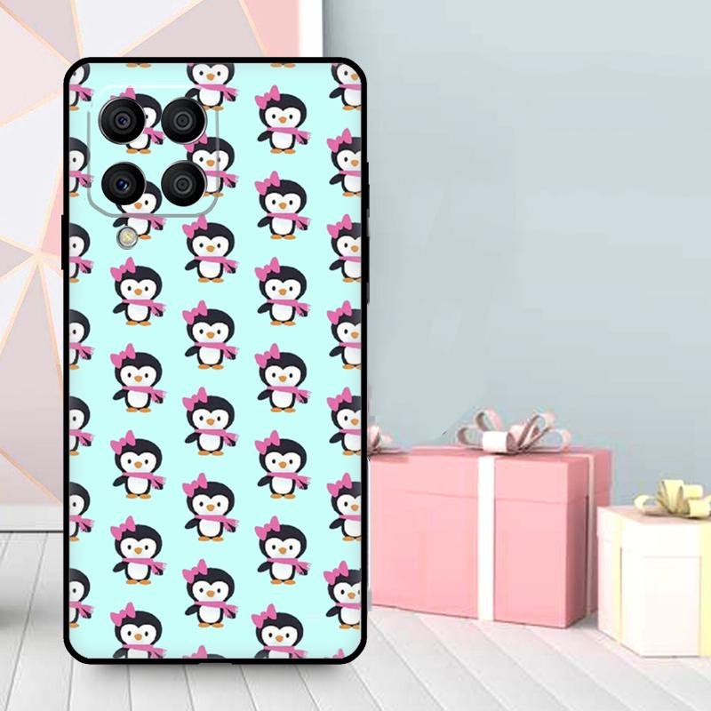 Cute Penguin Pattern Case For Samsung Galaxy M35 M56 M12 M06 M32 M52 M55 M15 M11 M13 M14 M16 M36 M31 M53 M34 M54